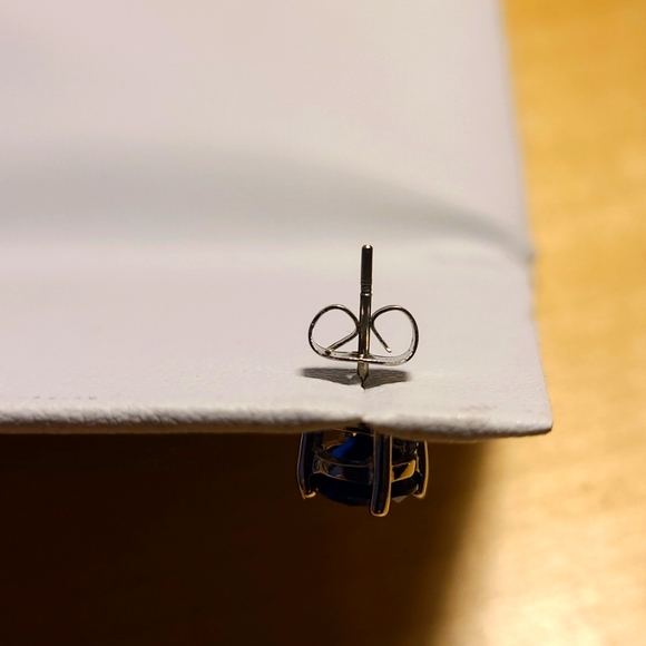 Lab-created Blue Sapphire Necklace and Earrings Set, from Effy - Picture 5 of 9